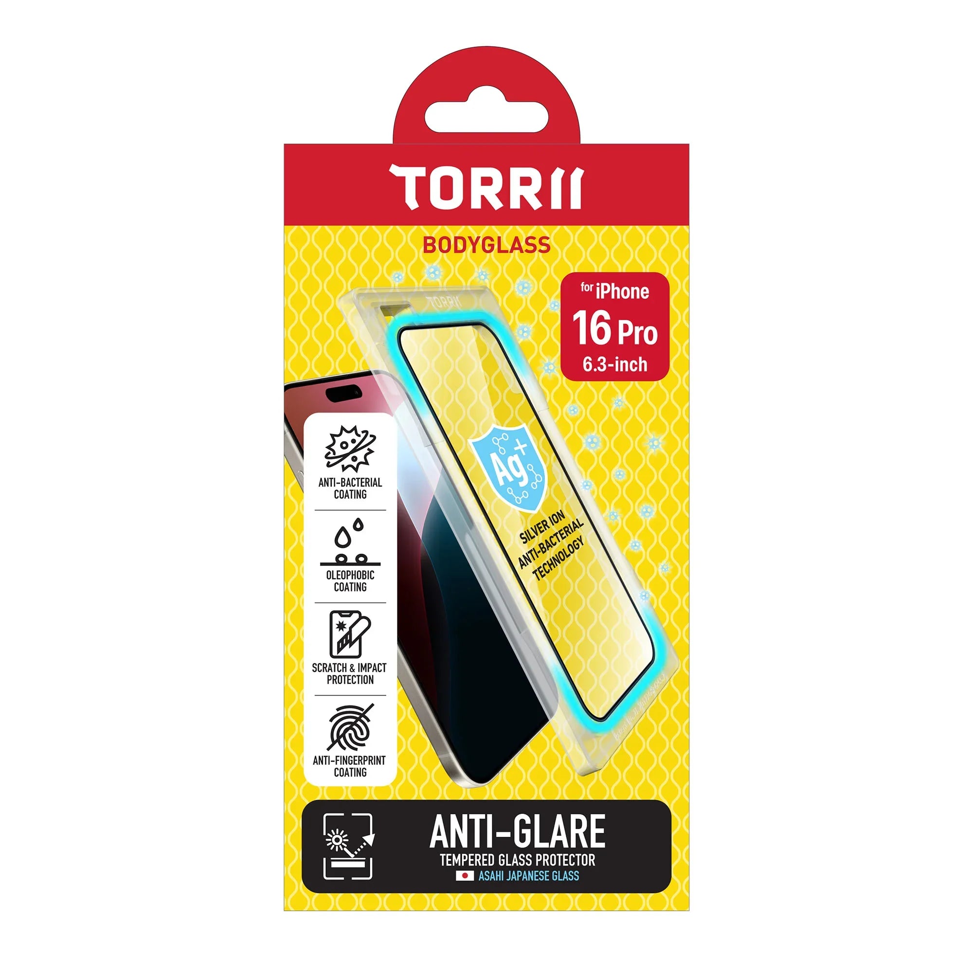 iPhone 16 Pro Torrii Bodyglass Screen Protector Glass - Anti-Glare - Tashqila iPhone 16 Pro Torrii Bodyglass Screen Protector Glass - Anti-Glare - Tashqila